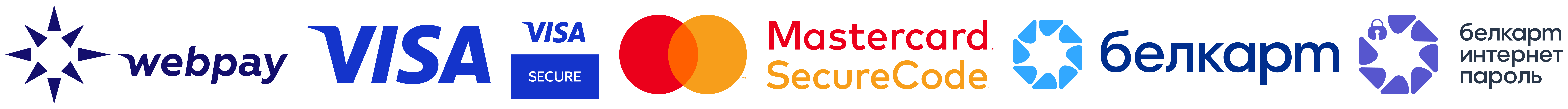 WebPay, Visa, Mastercard, Белкарт и Белкарт Интернет-Пароль